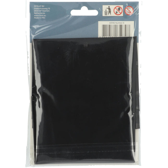 Globo Foil Figura 0 Negro Mate XL 86cm vacío