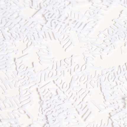 Confeti de mesa Just Married Blanco