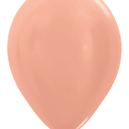 Globos Metálicos Oro Rosa 30cm 50pcs