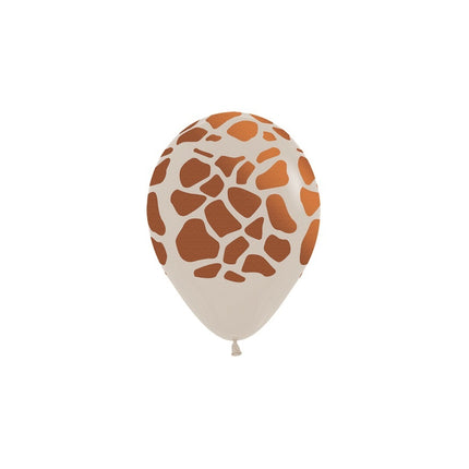 Globos Animal Print Tinta Metálica 12cm 50pcs