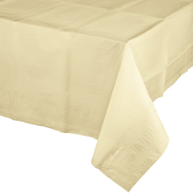 Mantel Plástico Color Marfil 2,74m