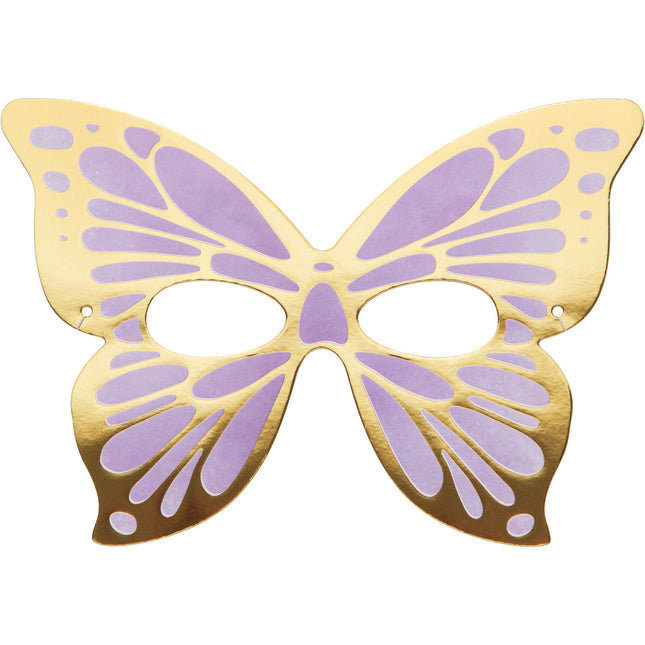 Máscaras de Mariposa de Colores 19cm 8uds.