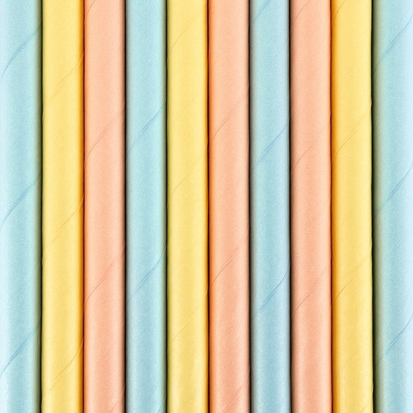 Pajitas de Papel de Colores 19,5cm 10pcs