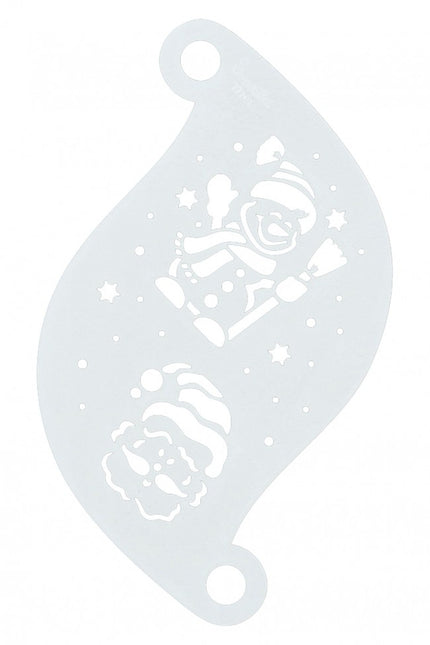 Maquillaje Blanco Plantilla Papá Noel
