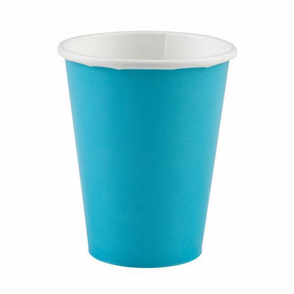 Vasos Azul Claro Cartón 266ml 8pcs