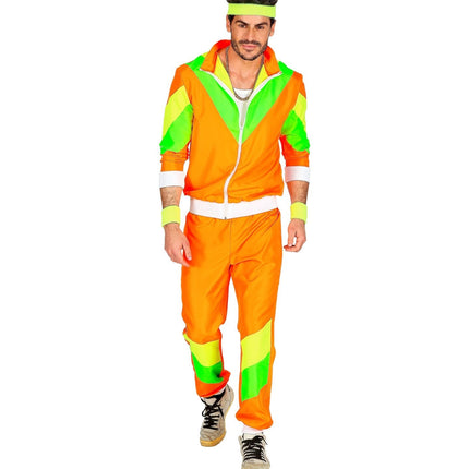 Chándal Neón 80S Verde Naranja Defectuoso