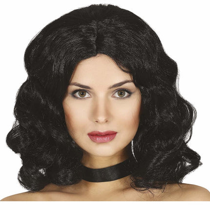 Peluca Negra Pelo Corto