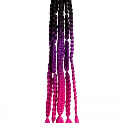 Extensión de pelo Festival Negro/Morado/Rosa
