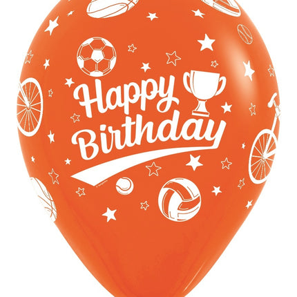 Globos Happy Birthday Sport 30cm 25pcs