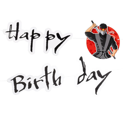 Guirnalda Letra Ninja Feliz Cumpleaños 1,2m