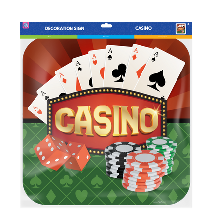 Cartel de puerta de casino 50cm