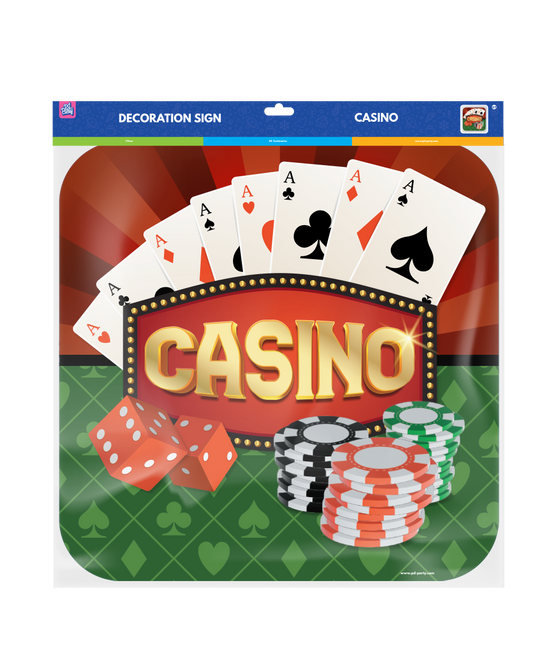 Cartel de puerta de casino 50cm