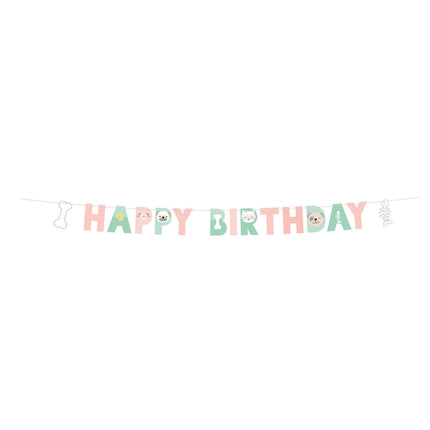 Cabestrillo Letras Hello Pets Feliz Cumpleaños 1,8m