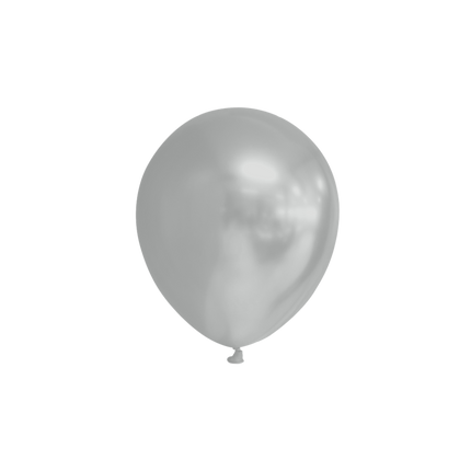 Globos Plateados Metálicos 13cm 100pcs