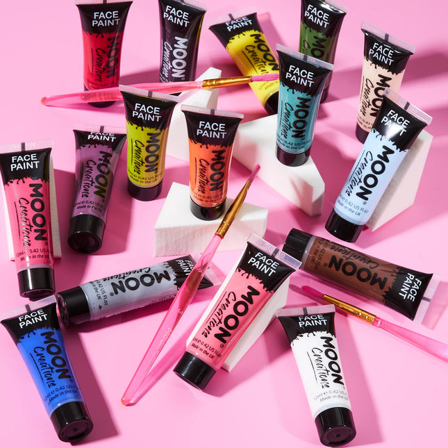 Moon Creations Pintura facial negra 12ml