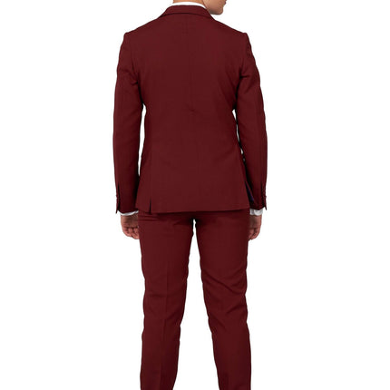 Traje Rojo Burdeos Niño Adolescente <tc>OppoSuits</tc>