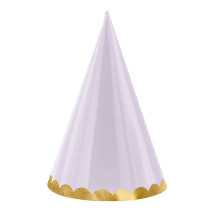 Sombreros de Fiesta de Colores Pastel 16cm 6pcs