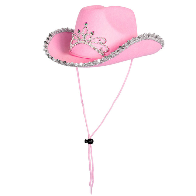 Sombrero Vaquero Rosa Niño
