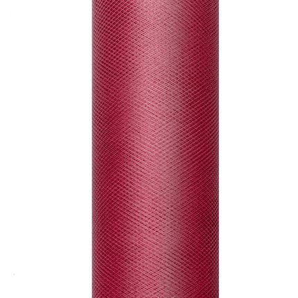 Rollo Tul Rojo Burdeos 15cm 9m