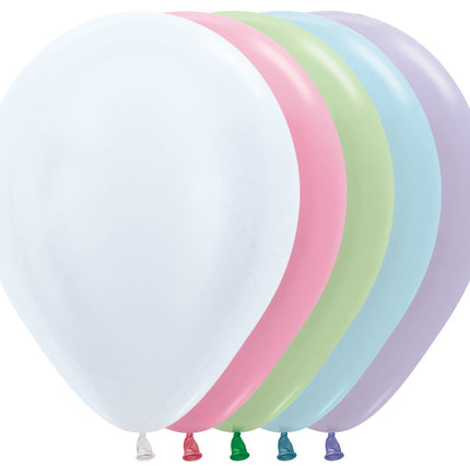 Globos Mezcla Perla 30cm 50pcs