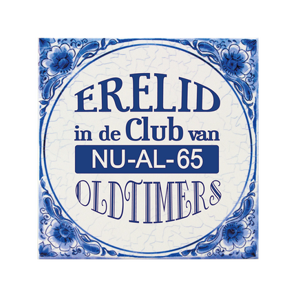 Azulejo Azul de Delft 65 Años 14,5cm