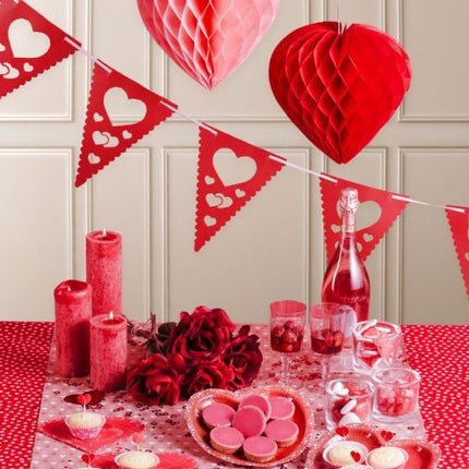 Panal Corazón Rojo 30cm