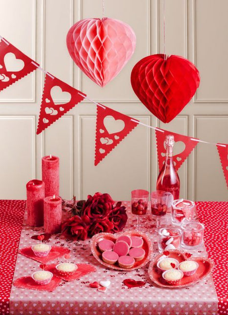 Panal Corazón Rojo 30cm