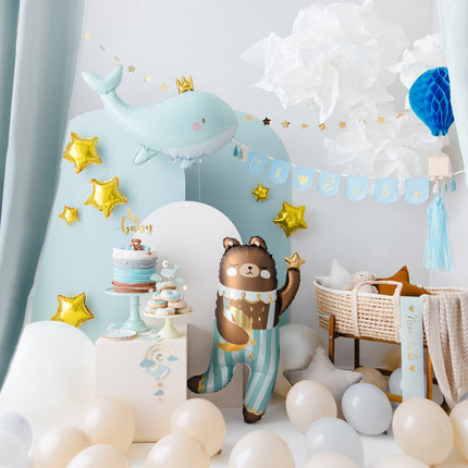 Gold Cake topper Oh Baby 25cm