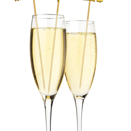 Marcadores de vidrio Feliz Año Nuevo 12 piezas