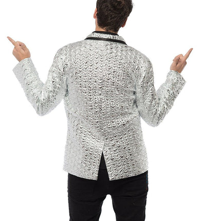 Blazer plateado Hombre