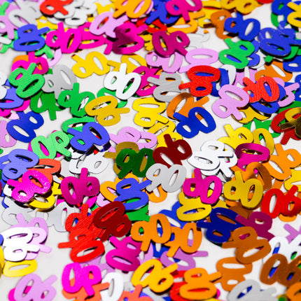 Confeti de mesa 90 Años Coloreado