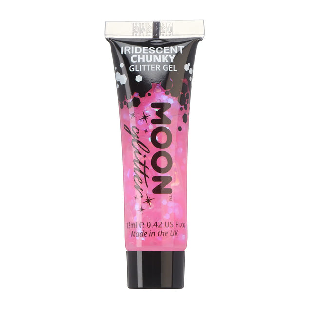 Purpurina lunar iridiscente purpurina en gel rosa 12ml