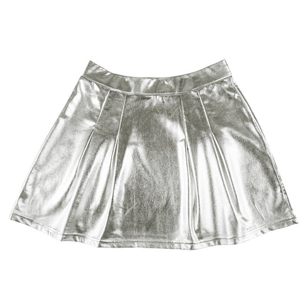 Minifalda Plata Metalizada M-L