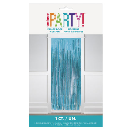 Cortina de puerta azul 2m