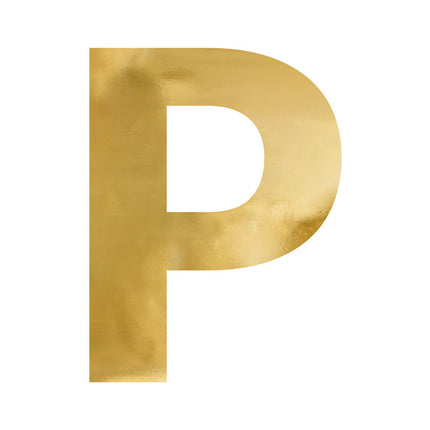 Espejo letra P Oro 60cm
