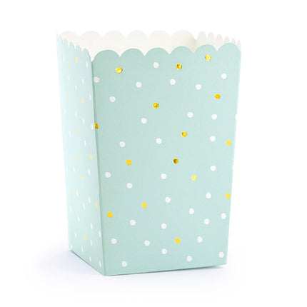 Bandejas para Palomitas Verde Menta 12,5cm 6pcs