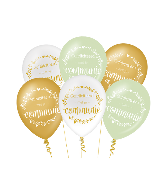 Globos de Comunión 30cm 6pcs