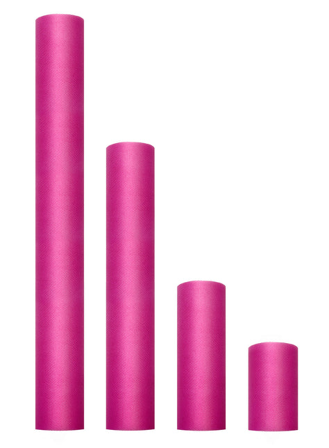 Rollo Tul Fucsia 15cm 9m