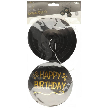 Feliz Cumpleaños Decoración Colgante 3pcs