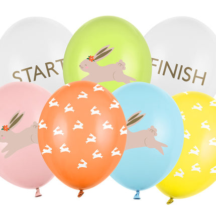 Globos Gira Huevo de Pascua 30cm 7pcs