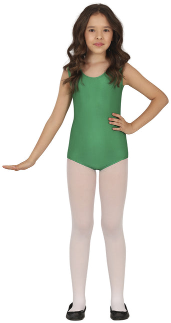Leotardo de niña Verde sin mangas