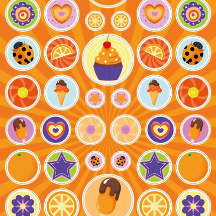 Pegatinas de olor Naranja