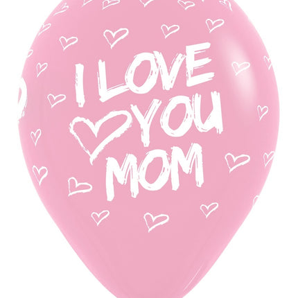 Globos Te Quiero Mamá Mix 30cm 25pcs