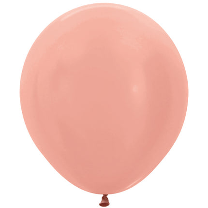 Globos Oro Rosa Metalico 45cm 2pcs