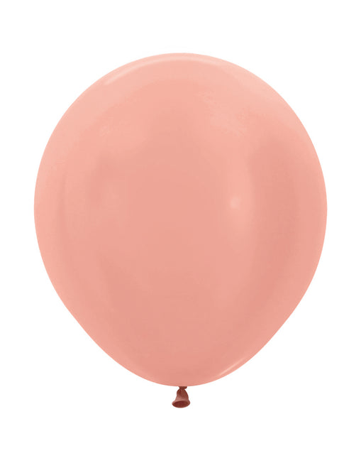 Globos Oro Rosa Metalizado 45cm 25pcs