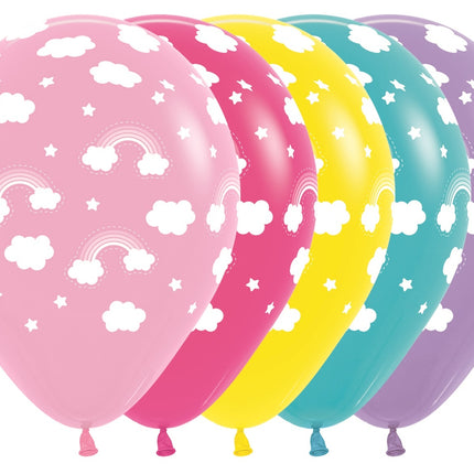 Globos Mezcla Arco Iris 30cm 25pcs