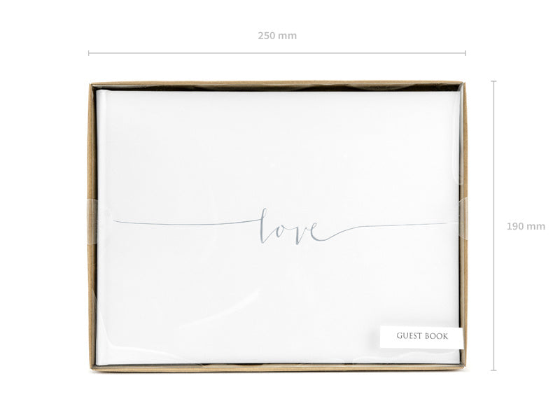 Libro de Visitas Love Blanco 24cm