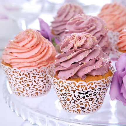 Moldes Cupcake Blanco 8.5cm 10pcs