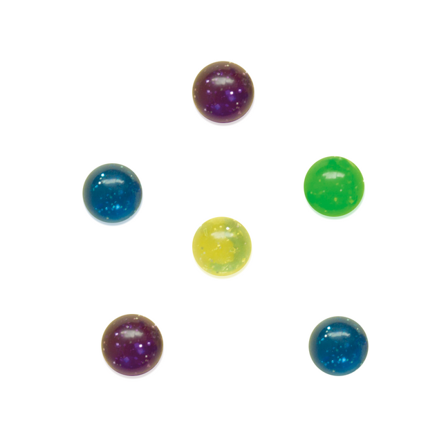 Breakout presenta Bolas saltarinas Purpurina 15cm 6pcs