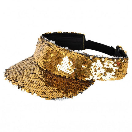Parasol Con Lentejuelas Oro
